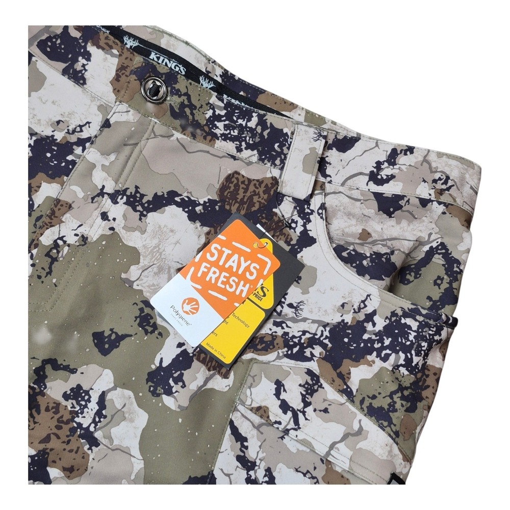 King's Camo XKG Draft Pants Men's 44 XK7 Hunting Camo 4-Way Stretch NWT